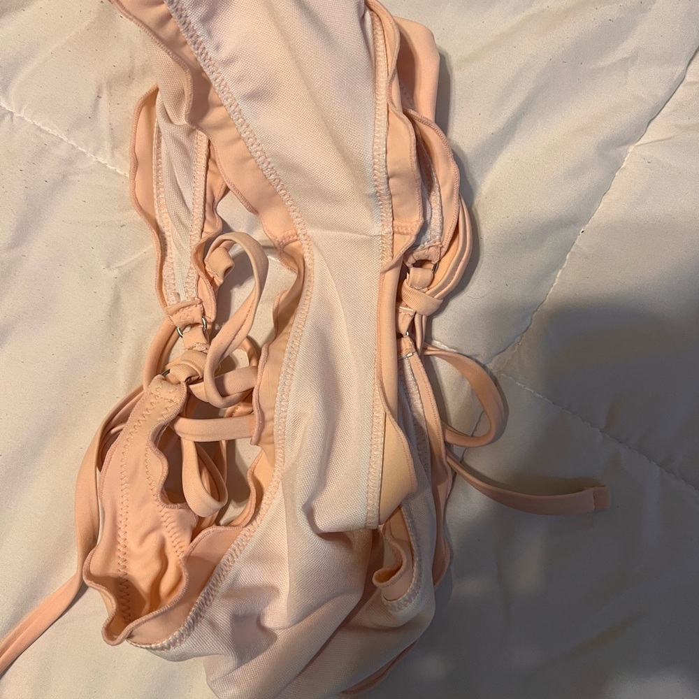 Pink Ruffle Bikini Bottom - Picture 3 of 4